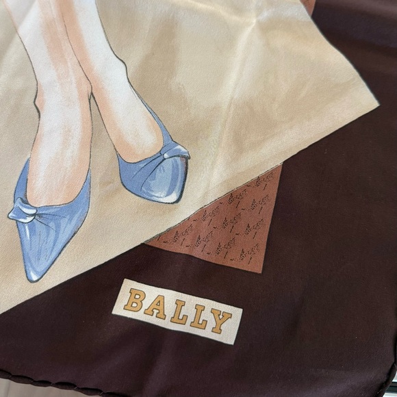 Bally vintage multicolor square print 100% silk scarf vintage EUC - Picture 15 of 15